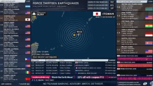 Force Thirteen Earthquakes